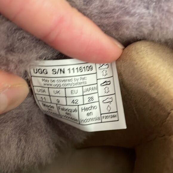 UGG Classic Ultra Mini Booties Sugarplum USA Women Size 11/UK 9/EU 42 - Picture 12 of 13